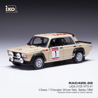 Lada 2105 VFTS #1 Soots/Putmaker Rally Baltic 1984 1:43 Ixo Models