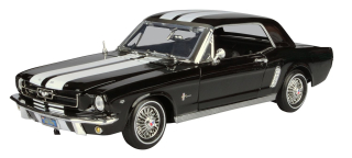 Ford Mustang Hardtop 1/2 1964 black 1:18 Motor Max