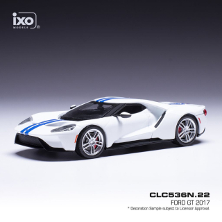 Ford GT 2017 white/blue 1:43 Ixo Models