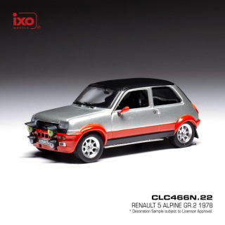 Renault 5 Alpine Gr.2 1978 silver 1:43 Ixo Models