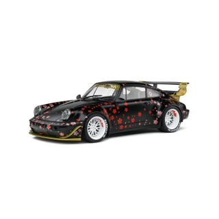 Porsche 911 964 RWB Aoki Bodykit 2021 black/red 1:18 Solido