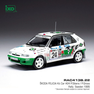Škoda Felicia Kit Car #24 Sibera/Gross Rallye WM Rally Schweden 1995 1:43 Ixo Models