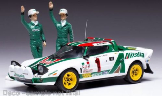 Lancia Stratos HF #1 Munari/Maiga Rally Monte Carlo 1977 Winner Monte Carlo Serie 1 with Figurines 1:43 Ixo Models