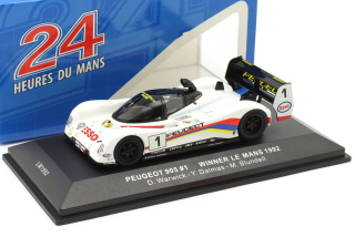Peugeot 905 #1 Dalmas/Warwick/Blundell Winner 24H Le Mans 1992 1:43 Ixo Models