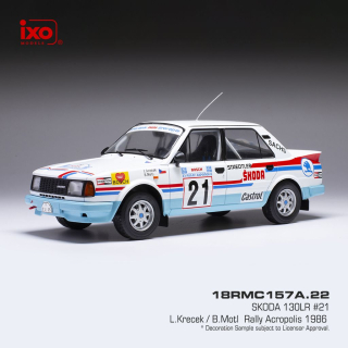 Škoda 130 LR #21 L.Krecek/B.Motl Rallye Acropolis 1986 1:18 Ixo Models