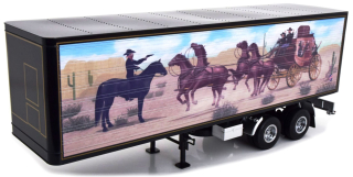 Trailer for Truck Rimorchio black/decor 1:18 Road Kings