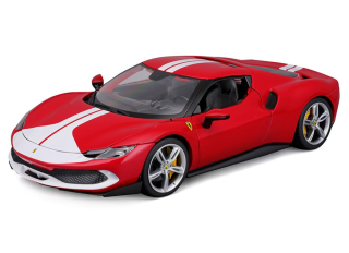Ferrari 296 GTB red/white 1:18 Bburago