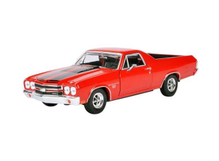 Chevrolet El Camino SS396 1970 red with black stripes 1:24 Motor Max