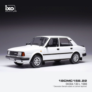 Škoda 130 L 1988 white 1:18 Ixo Models