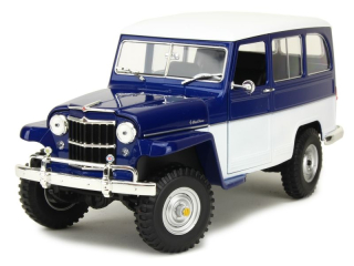 Jeep Willys Station blue 1:18 Lucky Diecast