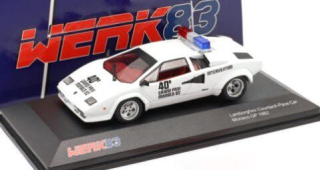 Lamborghini Countach Safety Car Monaco GP F1 1982 1:43 Werk83