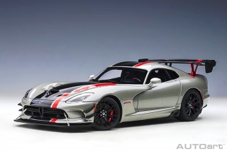 Dodge Viper ACR 2017 billet silver/black stripes 1:18 AUTOart