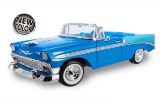Chevrolet Bel Air Convertible 1956 blue1:18 Lucky Diecast