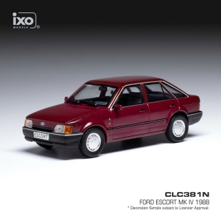 Ford Escort MK IV 1988 dark red metallic 1:43 Ixo Models