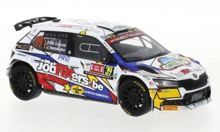Škoda Fabia Rally 2 EVO #39 P.J.M.Cracco/ L.Vermeulen Rally Ypres 2021 1:43 Ixo Models