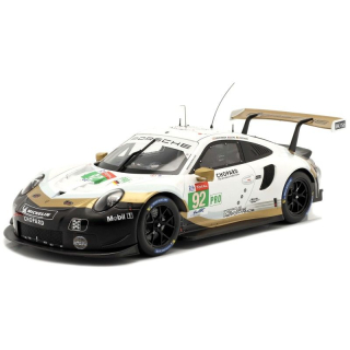 Porsche 911 (991) RSR #92 M.Christensen-K.Estre-I.Vanthoor 24h LeMans 2019 1:18 Ixo Models