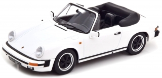 Porsche 911 SC Cabriolet 1983 with Extra Soft Top white 1:18 KK Scale