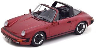 Porsche 911 SC Targa 1983 with Extra Hard Top red metallic 1:18 KK Scale