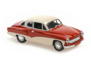 Wartburg A 311 Coupe 1958 red/white 1:43 Minichamps