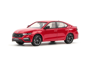 Škoda Octavia IV RS 2020 červená velvet metalíza 1:43 Abrex