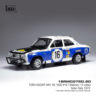Ford Escort MkI RS 1600 #16 Mäkinen/Liddon Safari Rally 1973 1:18 Ixo Models