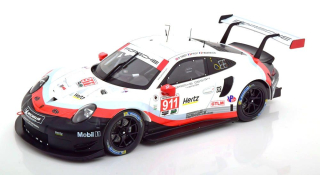 Porsche 911 (991) RSR #911 Pilet/Makowiecki/Tandy 24H Daytona 2018 Porsche GT Team 1:18 Ixo Models