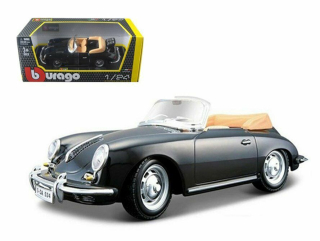 Porsche 356 Cabriolet 1961 black 1:24 Bburago