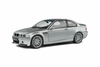 BMW M3 E46 CSL Coupe 2000 silver 1:18 Solido
