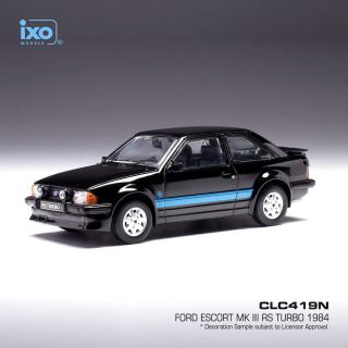 Ford Escort MK III RS Turbo 1984 black 1:43 Ixo Models