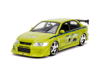 Mitsubishi Lancer EVO VII Fast & Furious 2002 green 1:24 Jada Toys