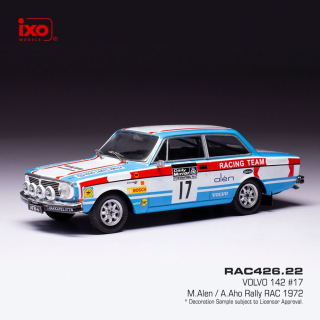 Volvo 142 #17 Allen/Aho RAC Rallye 1972 1:43 Ixo Models