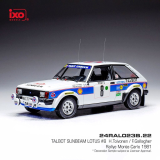 Talbot Sunbeam Lotus #8 Toivonen/Gallagher Rallye WM Rally Monte Carlo 1981 1:24 Ixo Models