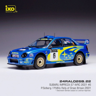 Subaru Impreza S7 #6 Solberg/Mills WRC Rally of Great Britain 2001 1:24 Ixo Models