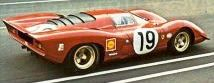 Ferrari 312P Coupe Team SEFAC #19 Amon/Schetty 24H Le Mans 1969 After Race Version 1:18 Top Marques Collectibles