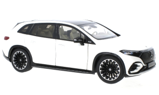 Mercedes-Benz EQS SUV AMG Line X296 diamond white 1:18 NZG