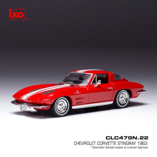 Chevrolet Corvette Stingray 1963 red/white 1:43 Ixo Models