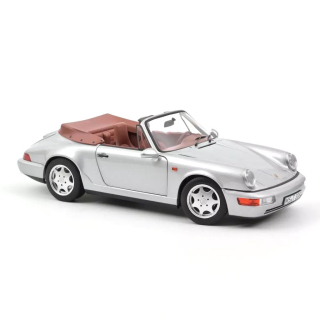 Porsche 911 Carrera 2 Cabriolet 1990 silver 1:18 Norev