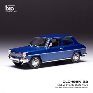 Simca 1100 Special 1970 blue metallic 1:43 Ixo Models
