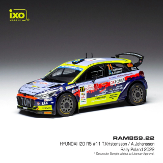 Hyundai i20 R5 #11 Kristensson/Johansson Rallye Polen 2022 1:43 Ixo
