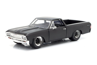 Chevrolet El Camino 1967 Fast X (Fast & Furious 10) mat black 1:24 Jada Toys