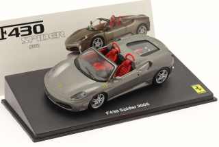 Ferrari F430 Spider 2005 grey 1:43 Altaya