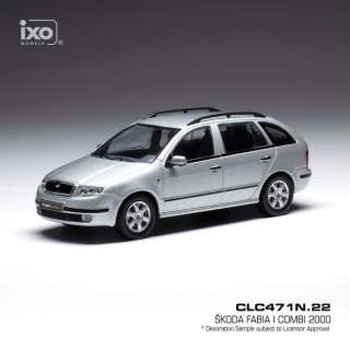 Škoda Fabia 2000 silver 1:43 Ixo Models