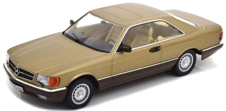 Mercedes-Benz S-Class 500 SEC C126 Coupe 1987 gold metallic 1:18 KK Scale