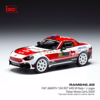 Fiat Abarth 124 RGT #49 Rada/Jugas WRC Rally Monte Carlo 2022 1:43 Ixo