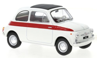 Fiat 500 1960 white/red 1:24 WhiteBox