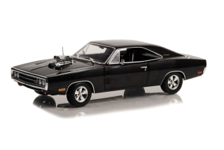 Dodge Charger with Blown Engine 1970 black 1:18 Greenlight