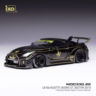 Nissan 35GT-RR LB-Silhouette Works GT RHD JPS 2019 black 1:43 Ixo Models