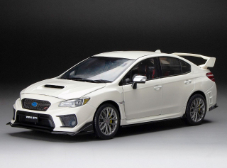 Subaru WRX STI 2018 white 1:18 Sun Star