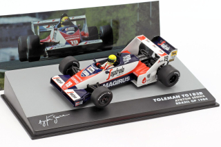 Toleman TG183B #19 Ayrton Senna Brazil GP 1984 1:43 Altaya