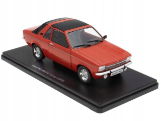 Opel Kadett C Aero Semi Convertible Closed 1976 orange black 1:24 Altaya